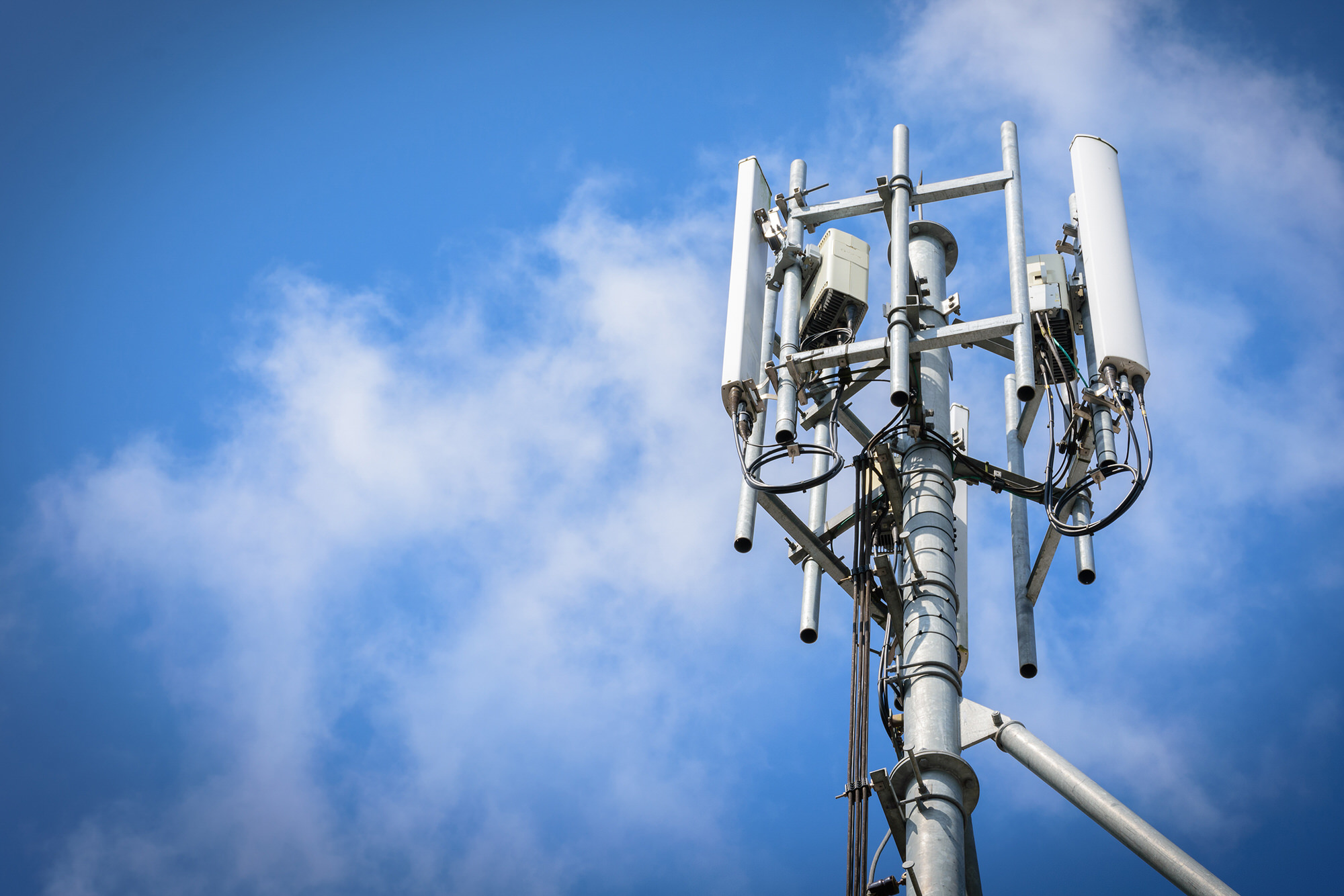 telecommunications,tower,with,blue,sky